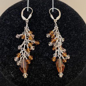 NEW Handmade Swarovski Crystals Earrings